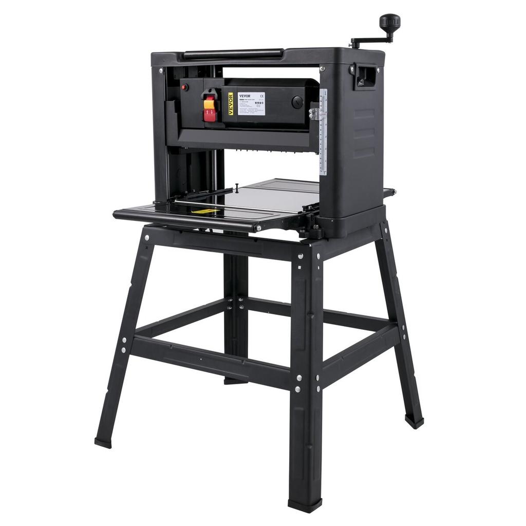 Thickness Planer 13-Inch Benchtop Planer 2000W Wood Planer 8000 rpm Woodworking Planer 10 AMP Wood Planer Foldable 6m/min Planing Speed with Iron