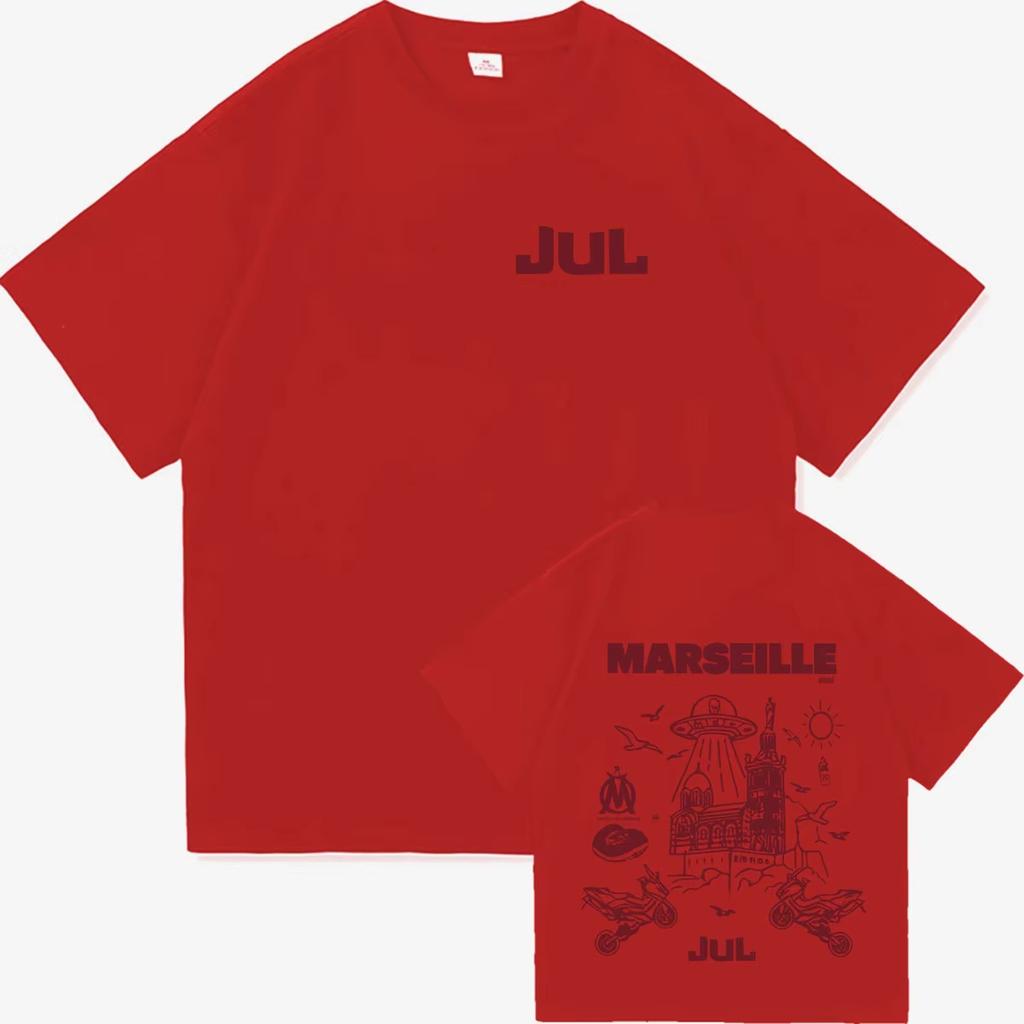Rapper Jul Album Tour Graphics Fashion T Shirt unisex  O-Neck Clothing Hip Hop T-shirt comfortable