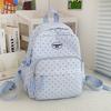 Mochila Estampada de Bolinhas Mochila Escolar Infantil Mochila Pequena Leve