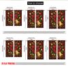2pcs 2D flat printing Christmas Party Curtains Christmas Poinsettia Holly Ornaments Digital Printed Polyester Drapes Festive