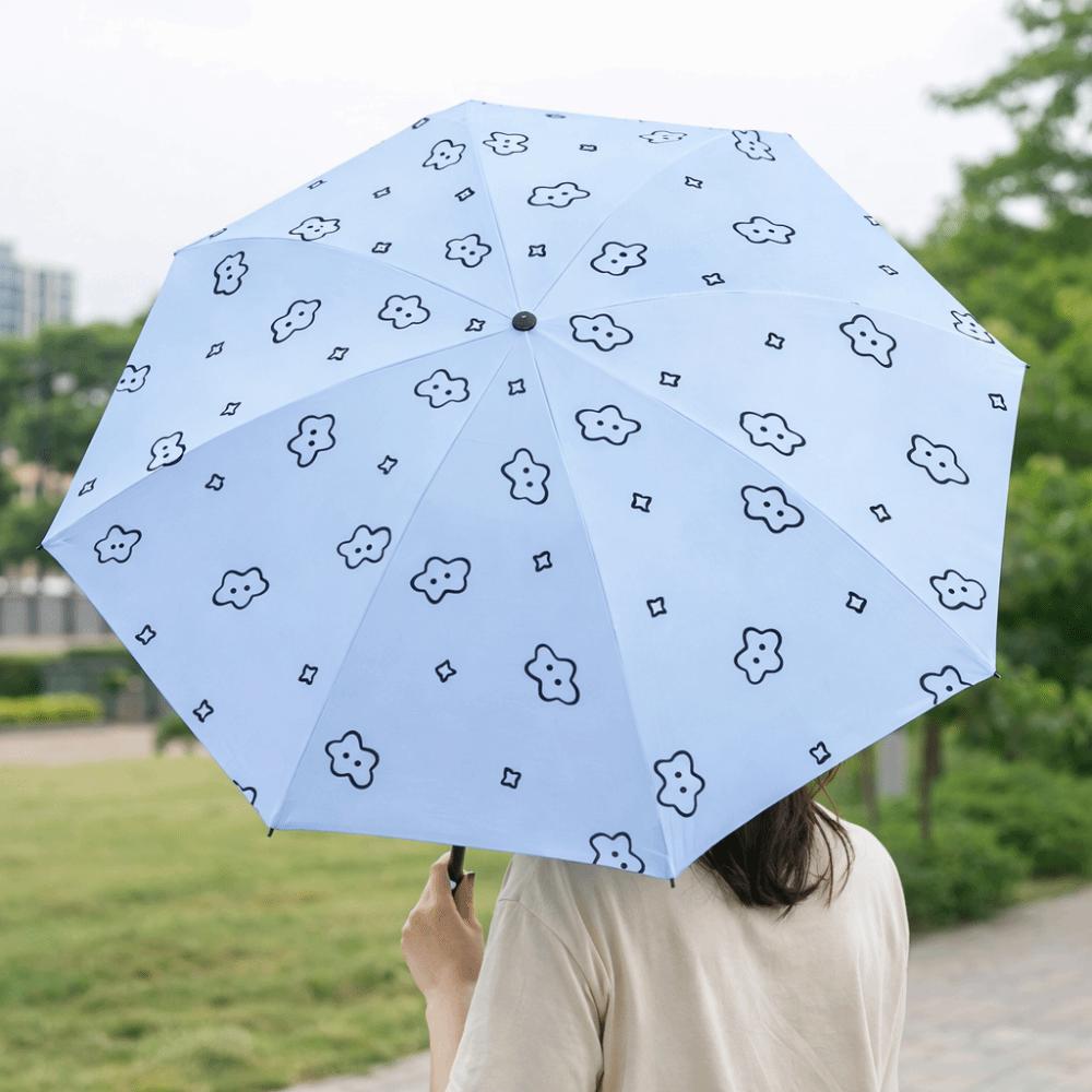 Windproof Portable Folding Umbrella Fully Automatic Dual Use Umbrella Beach