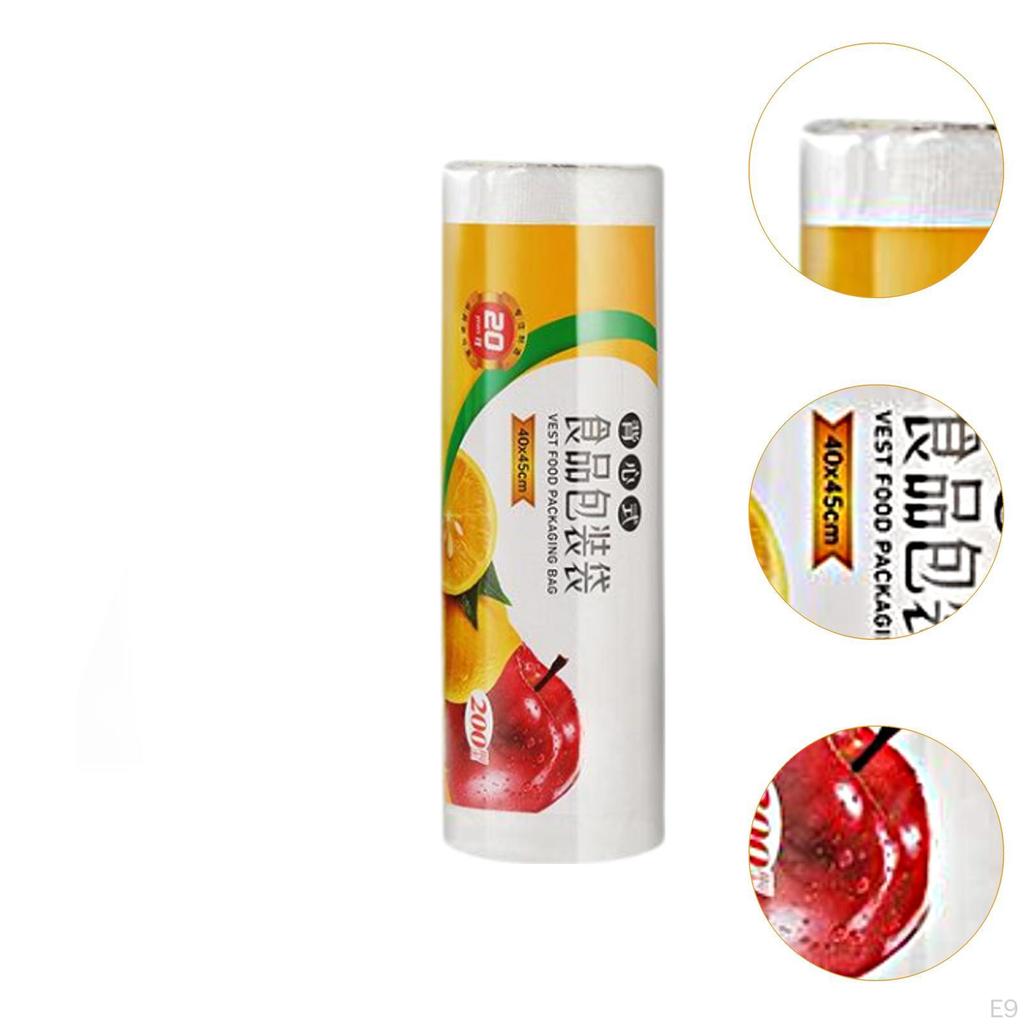 Produktbeutelrolle Lebensmittelaufbewahrung für Supermarkt Kühlschrank Obst