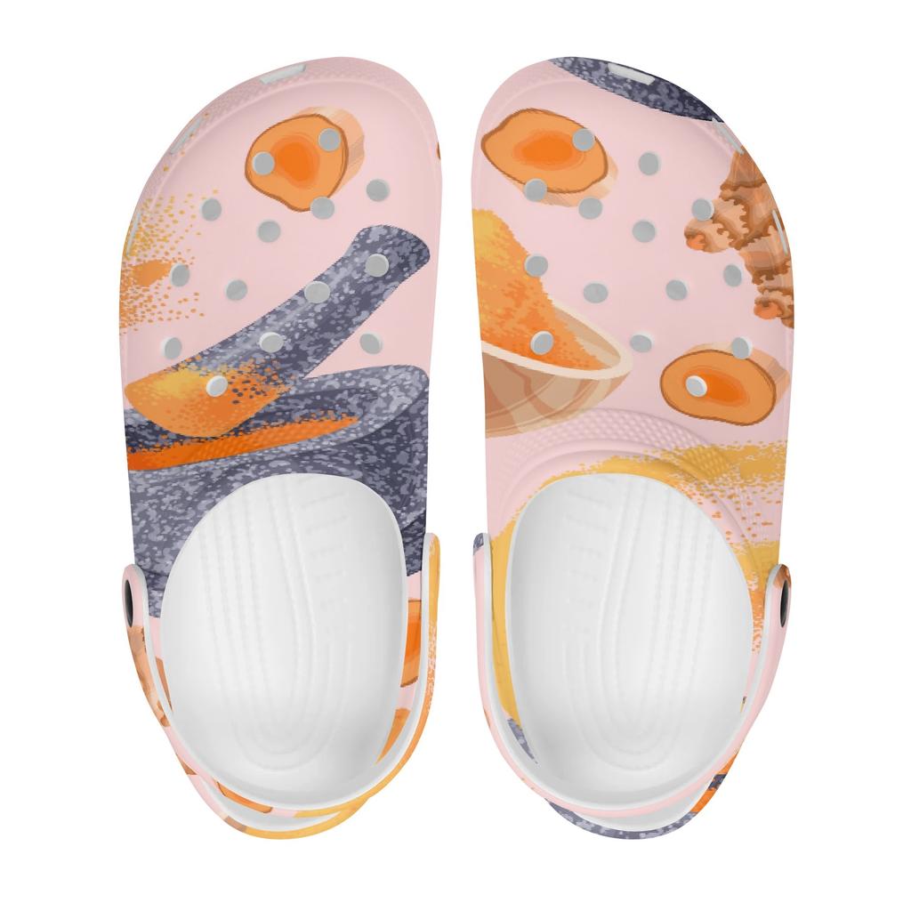Novelty Printed EVA Clogs Unisex Quick Dry Lightweight Slip On Summer Sandals Casual Shoes Soft Footwear Easy Daily Wear