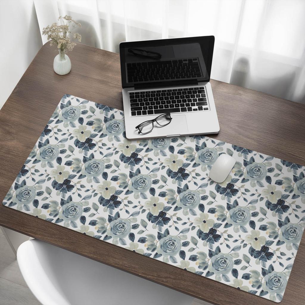 Ochronna Podkładka Winylowa Dla Firm I Biur Kwiatowy Wzór Retro 120X60 Cm