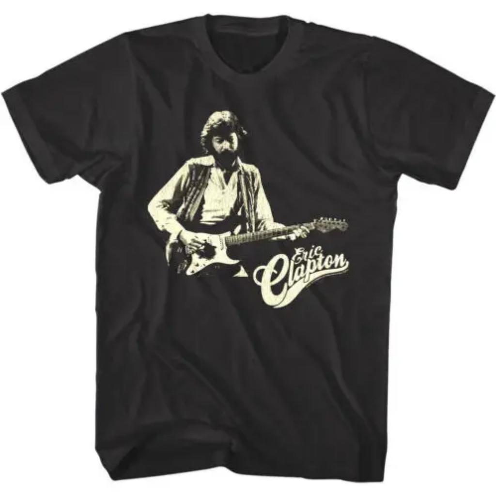 Eric Clapton Live Gitarre Männer's T-Shirt Vintage Rock & Blues Gitarrist Tour Merch