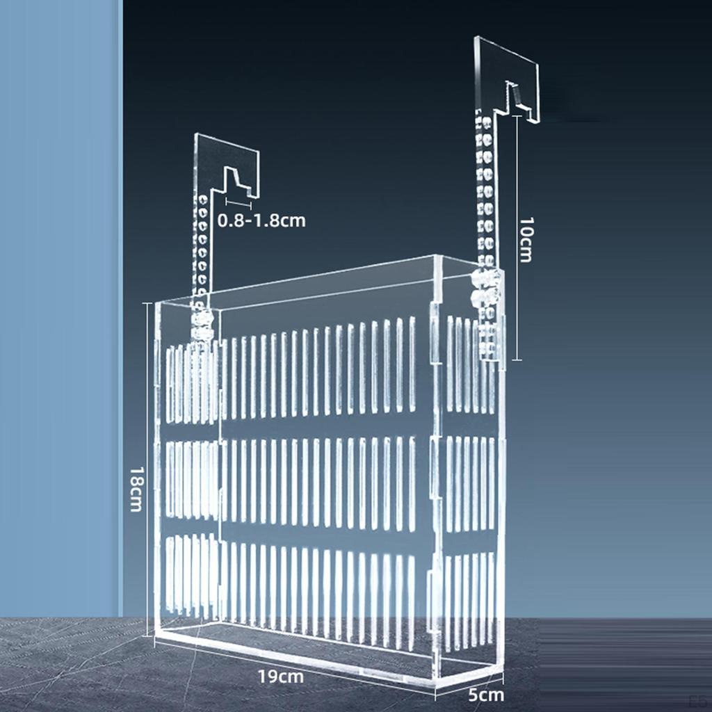 Clear Fish Isolation Box with Hook Mount Professional Hatching Incubator