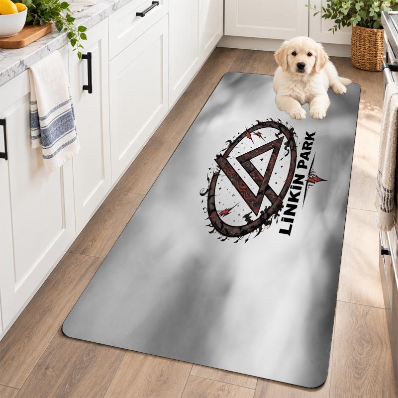 Flannel Kitchen Mat Linkin Park Soft Area Rug Non Slip Floor Carpet Home Decoration
