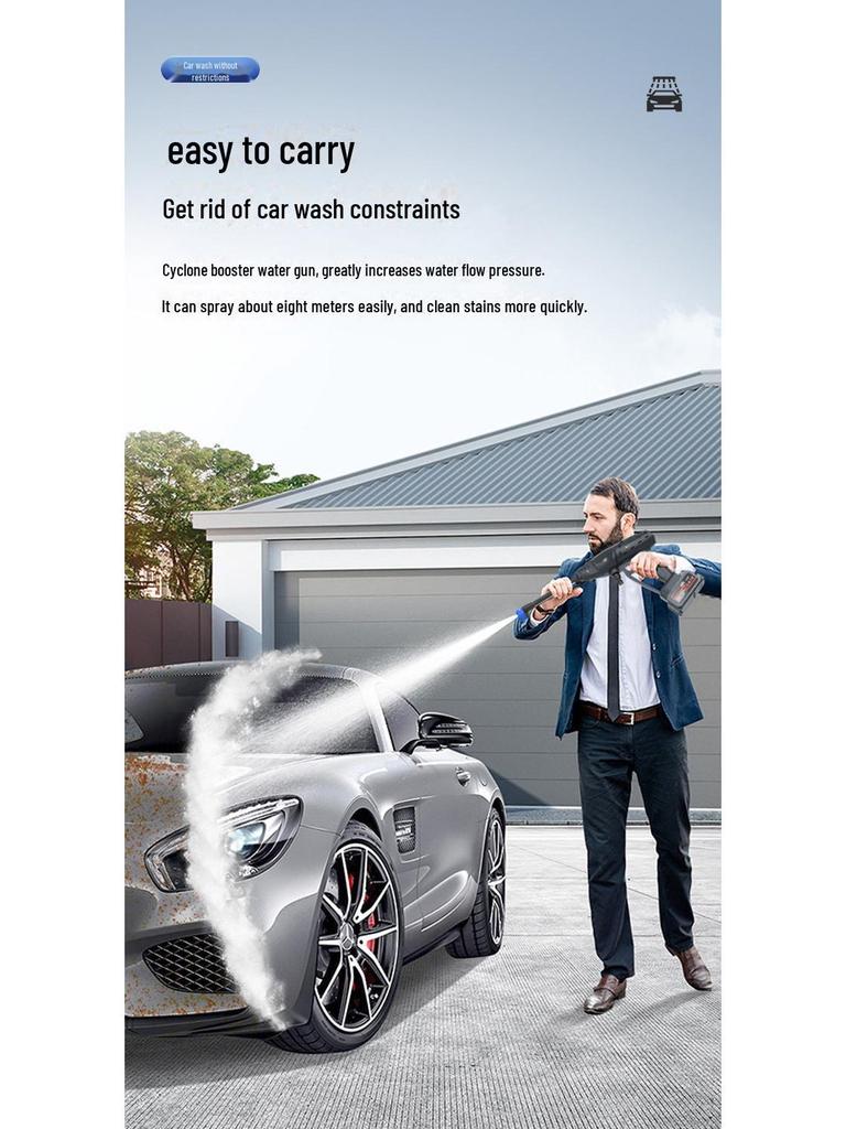 High-Voltage Portable Wireless Car Spray Gun