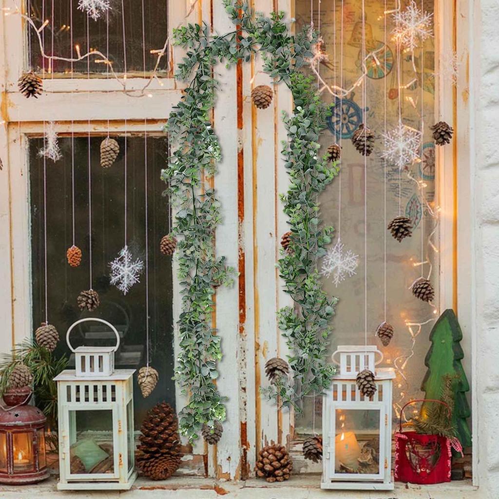 Green Vines Decorations Adjustable Garland Decor 5.9inch Holiday Indoor Mantle Decor For Family Home Indoor Outdoor Farmhouse