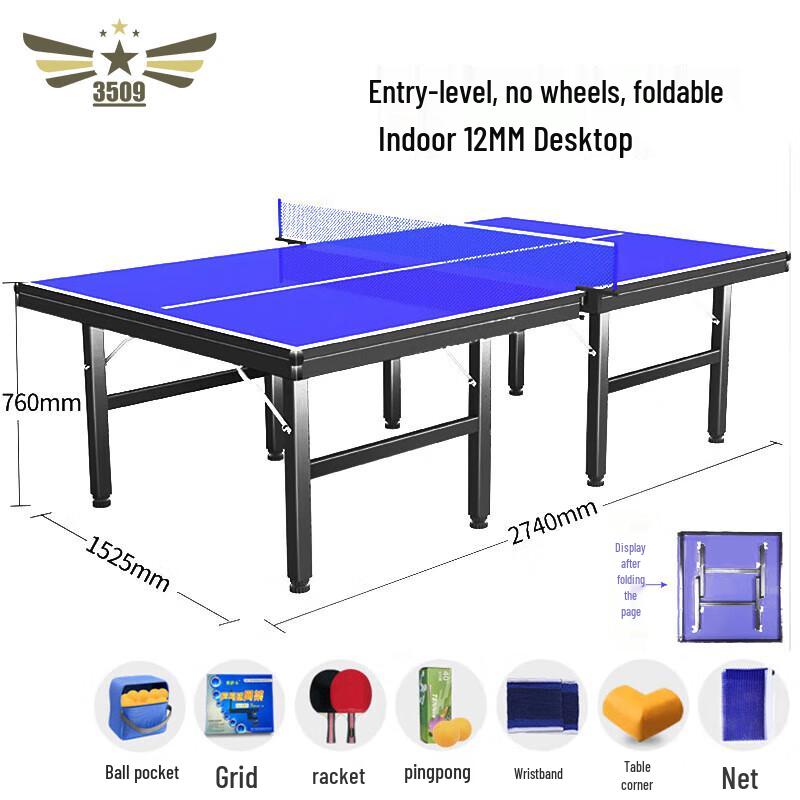 Foldable & Movable Ping Pong Table
