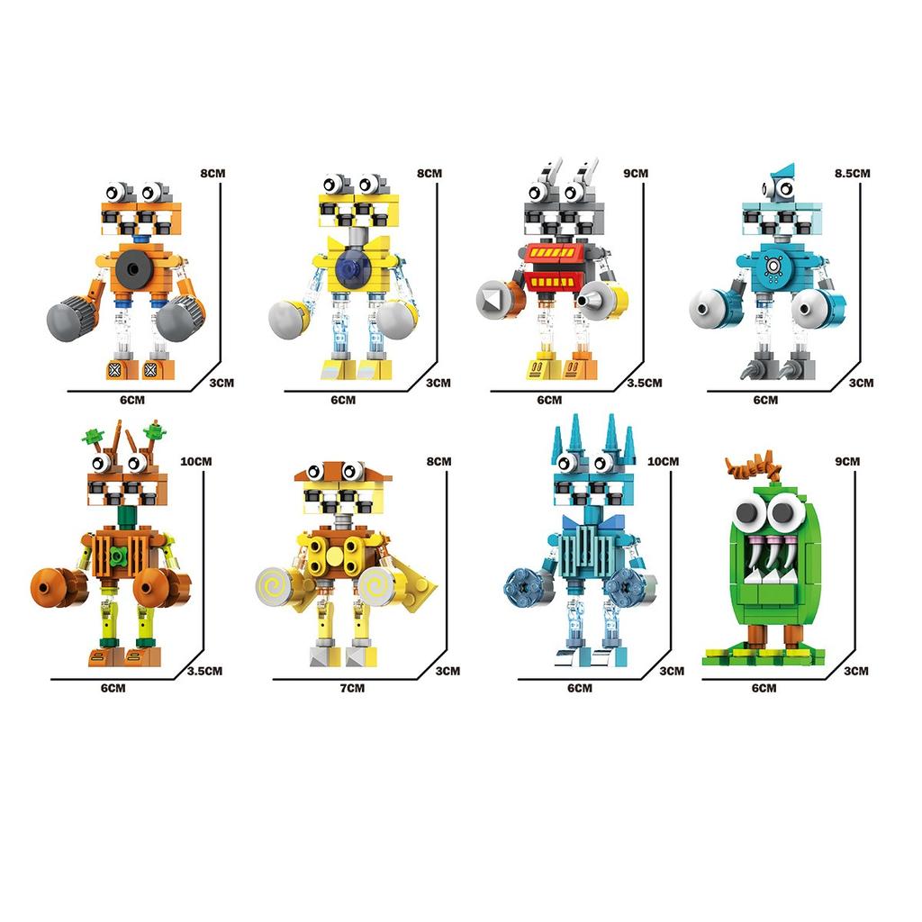 My Singing Monster Building Block Set Cartoon Music Development Game Building Blocks DIY Toy Children Adult Birthday Christmas Gift