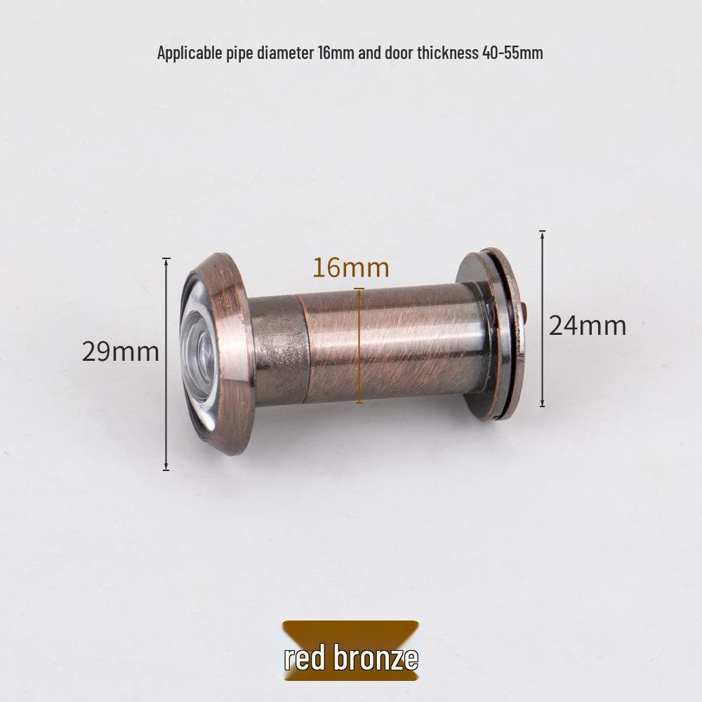 Zinc Alloy Anti-Pry HD Glass Door Peephole for Home Security