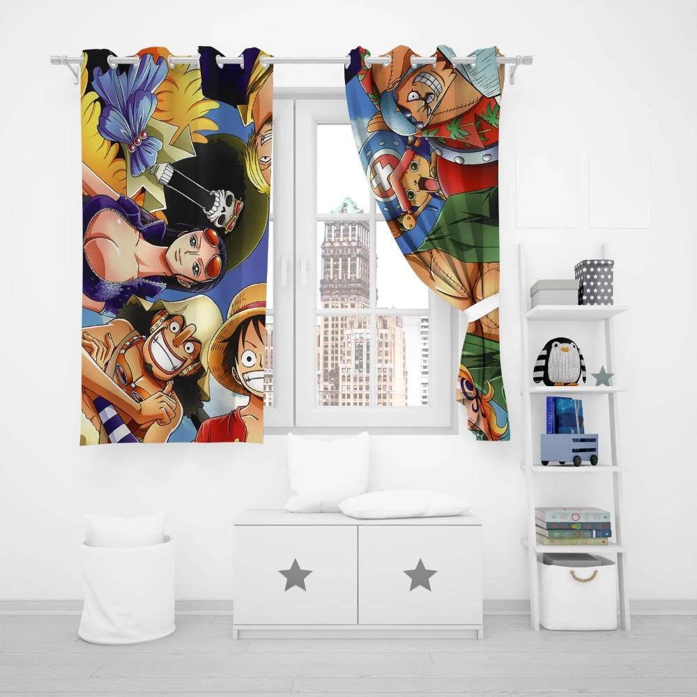 Fumetto One Piece Decorazione Casa Soggiorno Camera da Letto Tende Oscuranti Tende Per Gioco Accessori Cucina Regali di Natale