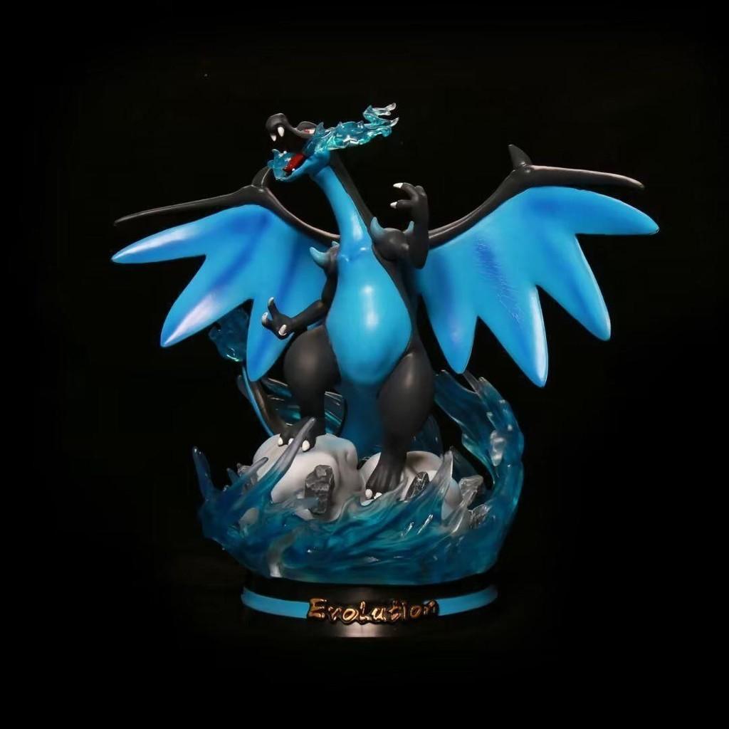 Atemberragendes Ei Mega-Glurak Leuchtet im Dunkeln PVC Figur Sammlerstück Anime Modell