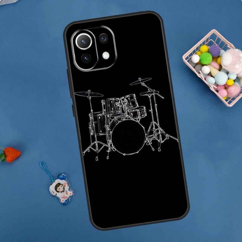 Musical Instrument Drum Case For Xiaomi 14T Pro 13T 11T 12T 13 14 15 Ultra POCO X7 Pro X3 X5 X6 F5 F6 M6 Pro Cover
