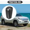 VekAuto Toyota Gałka Zmiany Biegów Samochodowych dla Land Cruiser Prado 2009-2017 Trwała Czarna Wzór Włókna Węglowego Bez Wiercenia Sztuczna Skóra