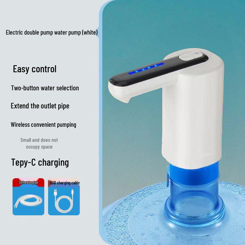 Electric Folding Water Dispenser: Automatic Rechargeable Hand Pump for Bottled Water