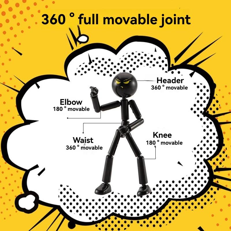 Pohyblivé 3D tištěné akční figurky Vícekloubové plastové loutkové ozdoby Sestavené anime dárky Pro děti Dospělé