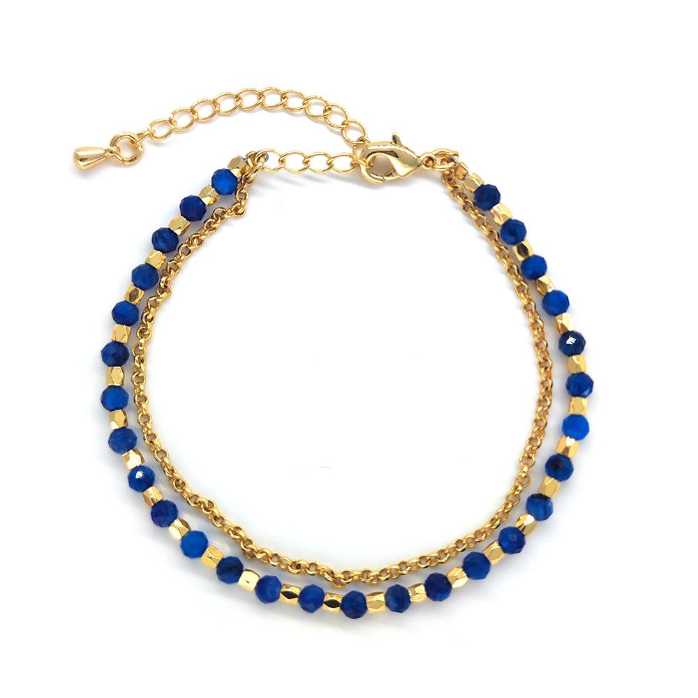 Women's Bohemian Multi-Layered Natural Tourmaline Beaded Bracelet