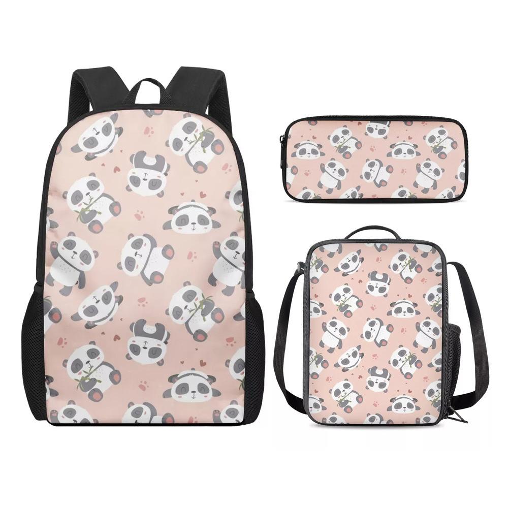 Trendy Popular New animal Starfish dolphin 3D Print 3pcs/Set Student School Bags Laptop Daypack Backpack Lunch bag Pencil Case