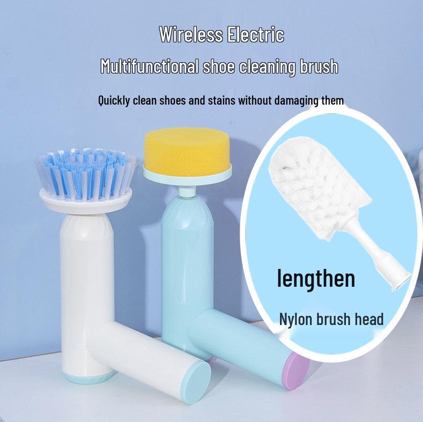 Multifunctional Electric Shoe Cleaning Brush with Soft Bristles for Safe, Automated Shoe Care