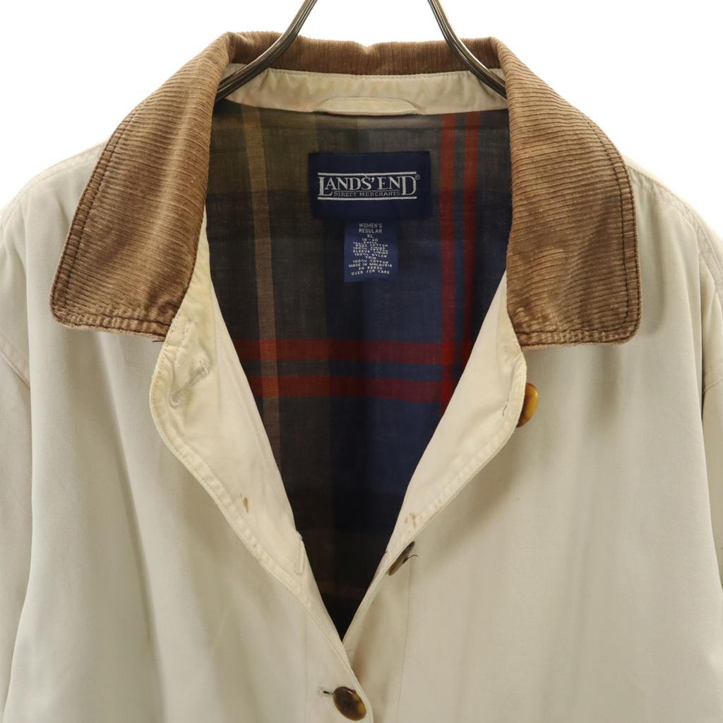 LANDS' END 90er Jahre Alter Overall XL Elfenbein Damen Gebraucht