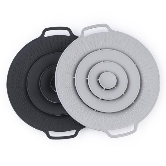 Silicone Spill-proof Stopper Lid Heat Resistant Anti-splash Lid Kitchen Gas Cooktop Protect Utensil Boil Guard Reusable Pot Cover