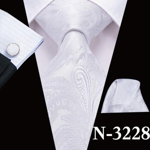 280 Styles Silk Mens Tie Pocket Square Hankerchief Cufflinks Wedding Set Prom