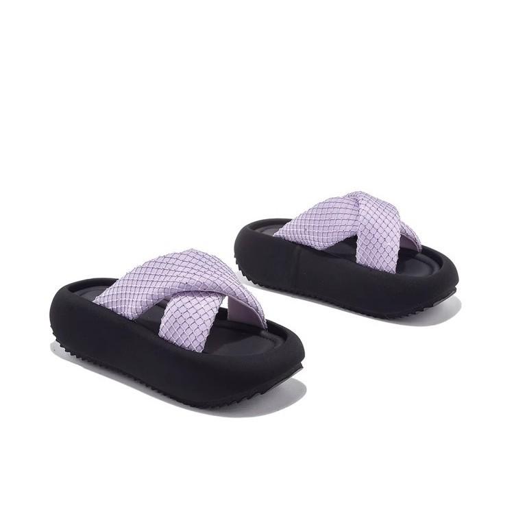 With skirt beach slippers simple cool slippers women's summer fashion versatile cross slippers