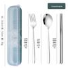 Abay Przenośny Zestaw Sztućców ze Stali Nierdzewnej