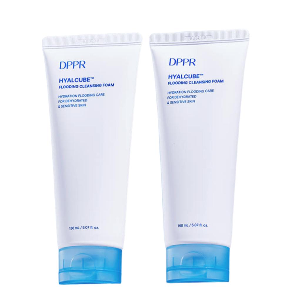 DPPR Hyaluronic Acid Hyalcube Low Irritant Mild Alkaline Cleansing Foam 150ml 2pcs