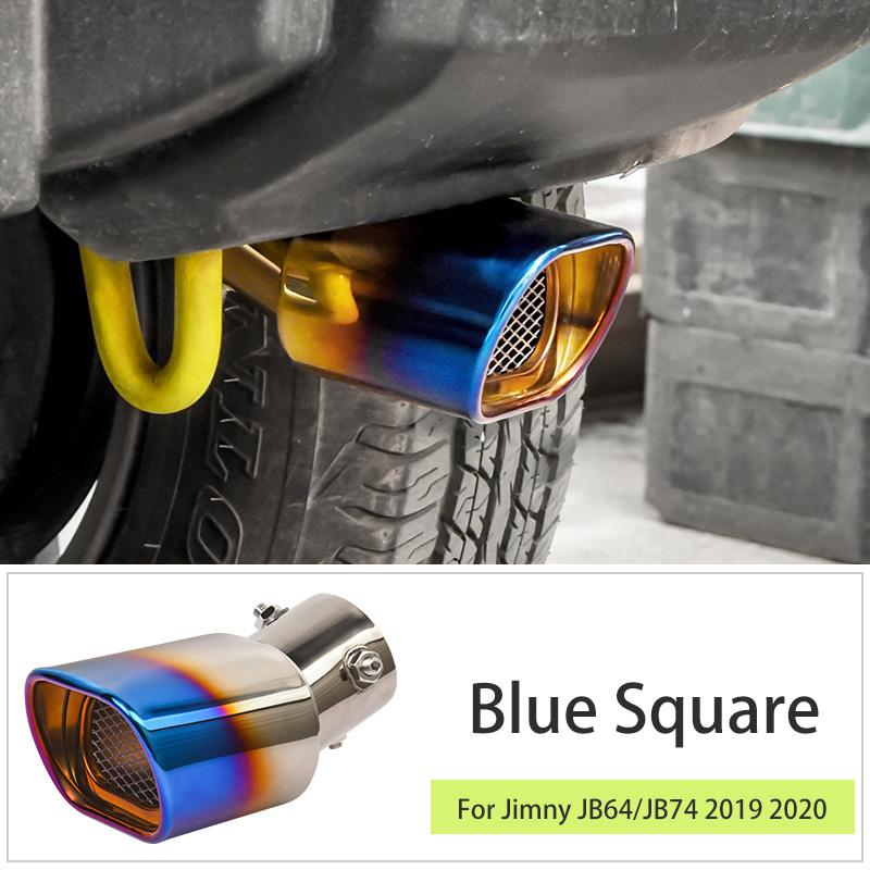 Auto Auspuff Schalldämpfer Endrohre 304 Edelstahl Hinten Schwanz Throa Für Suzuki Jimny 2022 Zubehör JB64