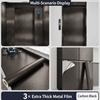 Selbstklebende gebürstete Edelstahl Kontaktpapier Metallische Folie Kühlschrank Aufzugstür Makeover Wasserdichter Aufkleber 0,16mm