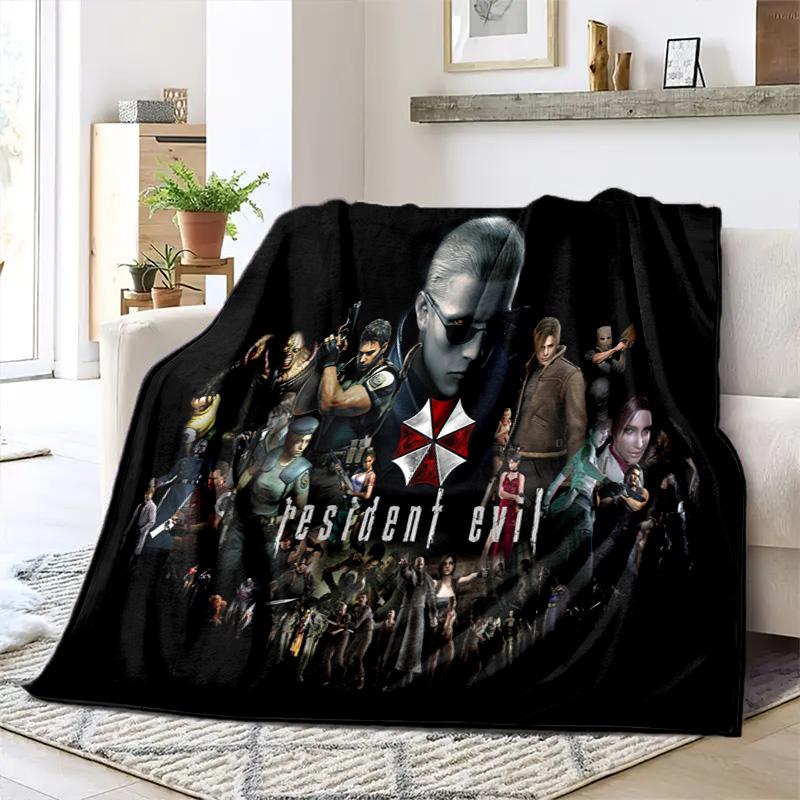 The sci-fi game Resident Evil features the Umbrella Corporation blanket a soft home furnishing nap decoration a warm Sherpa blanket for all seasons U6