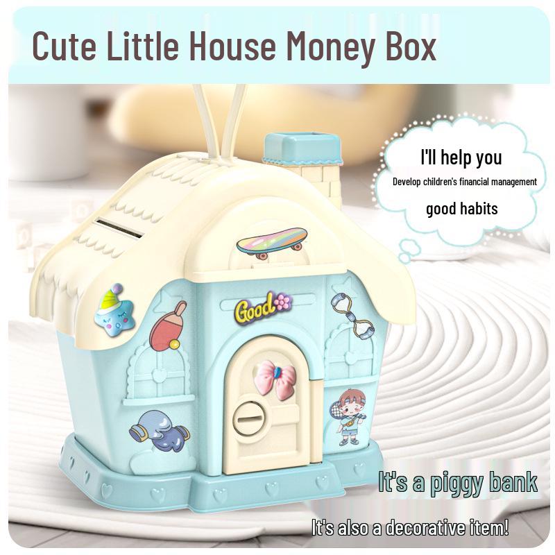 2026 Stylish DIY Piggy Bank with Stickers – Large Capacity Safe Box Toy for Kids