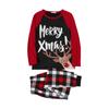 Christmas Print Family Matching Long-Sleeved Top + Pants Set
