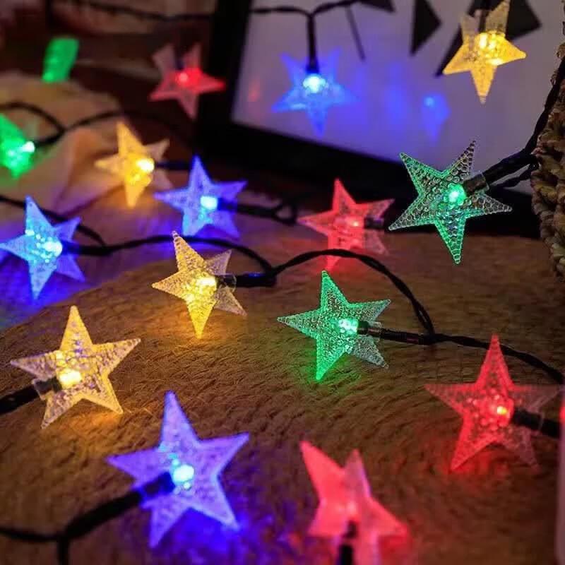 Enpufike Solar LED Star String Lights