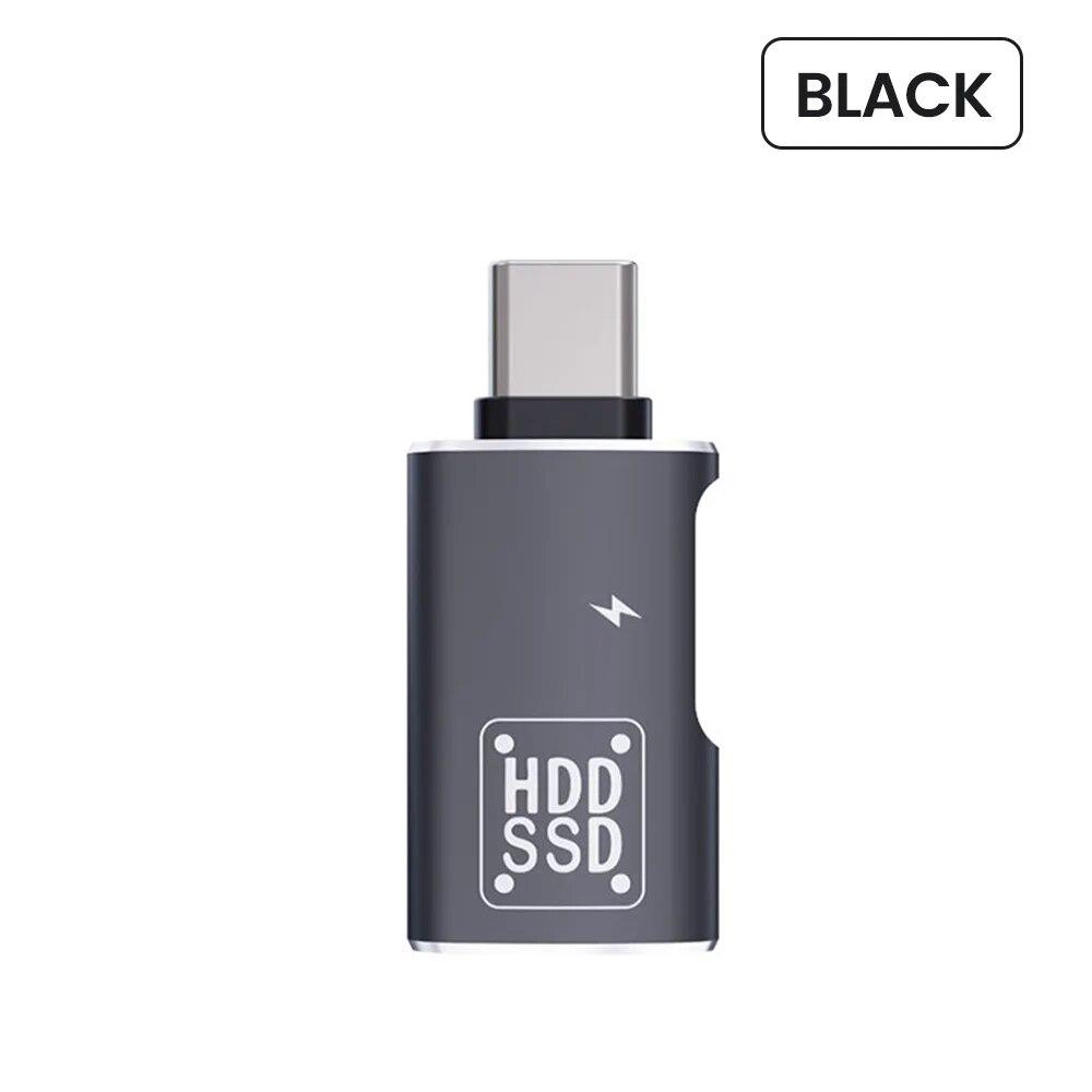 

2-in-1 Type-C to USB 3.0/Type-C Female OTG Adapter Charging and High-Speed Data Reading for iPhone/Samsung/Xiaomi/MacBook/Huawei чёрный