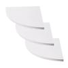 3 PCS/Set Corner Shelf Bookcases Bookshelf Decor Circle Wall Shelves for Bedroom Shine