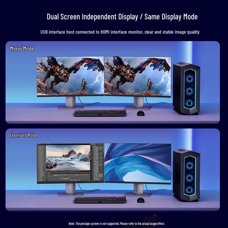 BIYAOZI USB to HDMI Display Adapter