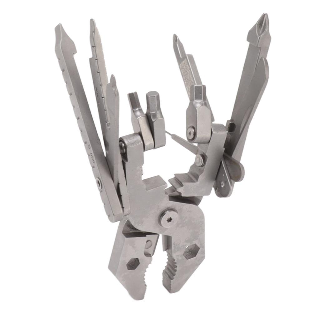 420 Edelstahl Multi-Tool Silber Outdoor-Werkzeug Robustes Multitool Zange Heimwerker