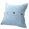 Knitting Button Fashion Throw Pillow Cases Cafe Sofa Cushion Cover Home Decor