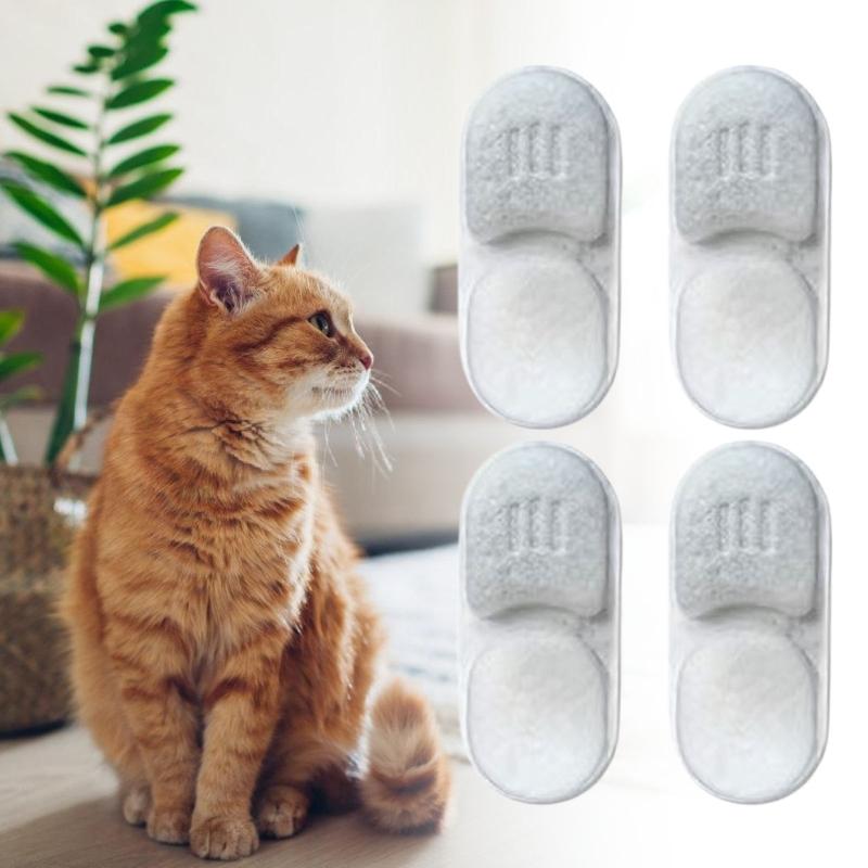 Lot de 12 filtres de rechange pour distributeur d'eau pour animaux de compagnie 108 3,2 L Doté d'une filtration à triple couche pour une eau propre et saine
