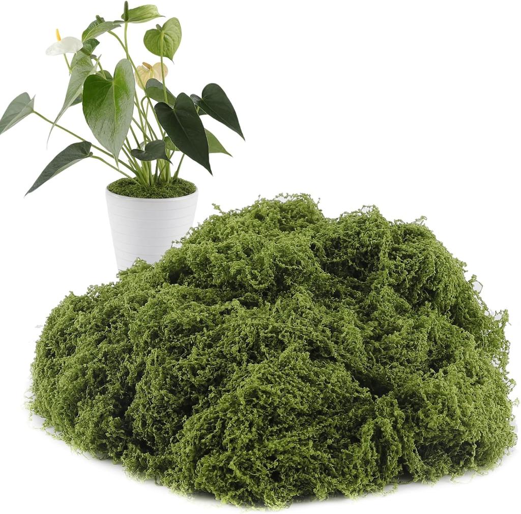 1PACK /200g Simulated Moss Artificial Micro Landscape Ornament Moss Bonsai Potted Plant Decorative Landscaping False Filamentous Wool Moss