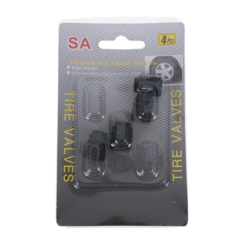 4Pcs Mini Tire Wheel Rims Stem Air Valve Caps Tyre Cover Car Truck Bike