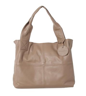 ZUCCHERO Lightweight Large Capacity A4 Tote Genuine Work Tote Bag with 49937 Women's Bag, Leather, Soft, Base, Gray,