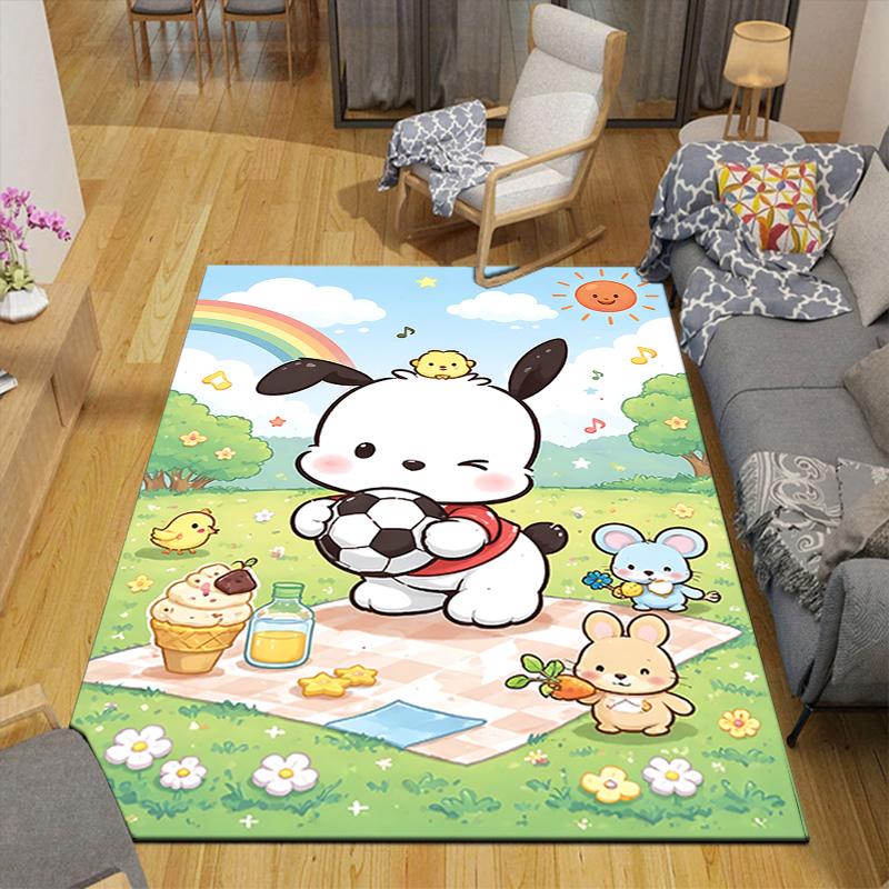 1pc Picnic Cute Animals Carpet Rug for Bedroom Living Room Decor Sofa Home Game Area Rug Non-slip Floor Mat. DT71601137