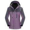 Womens 2-in-1 Detachable Hooded Jacket Outdoor Hiking Camping Trekking Warm Coat