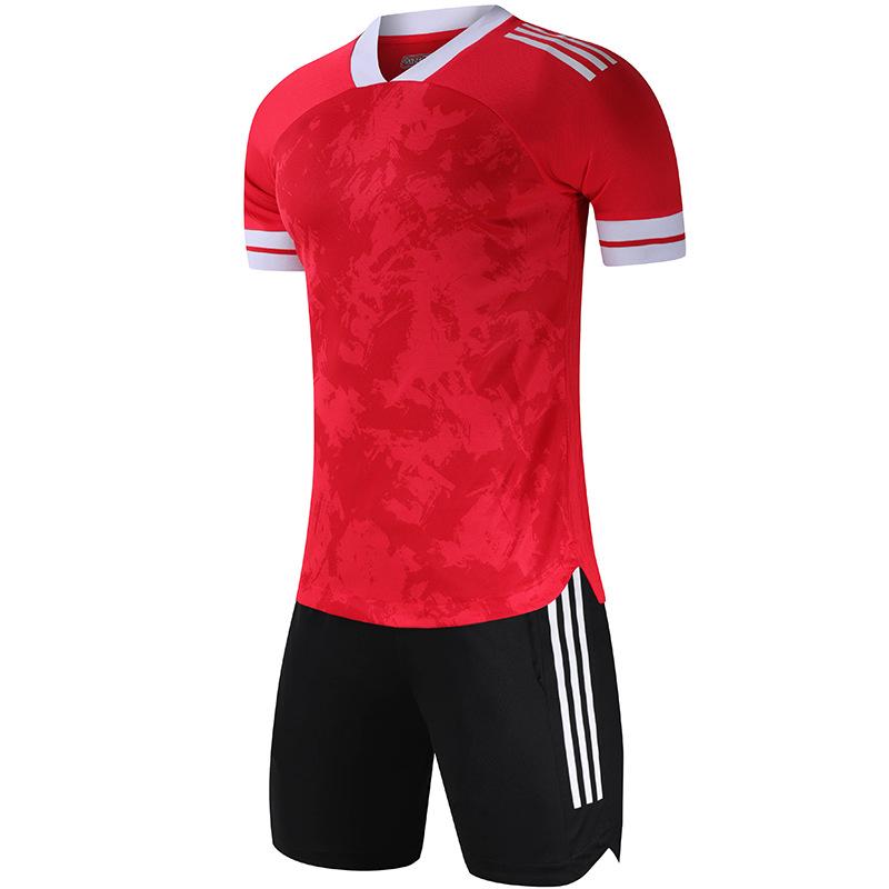 

Football Jersey Set Light Board Game Training Jersey Ball Jersey Adults And Children With The Same Thin Breathable Football Jersey S красный