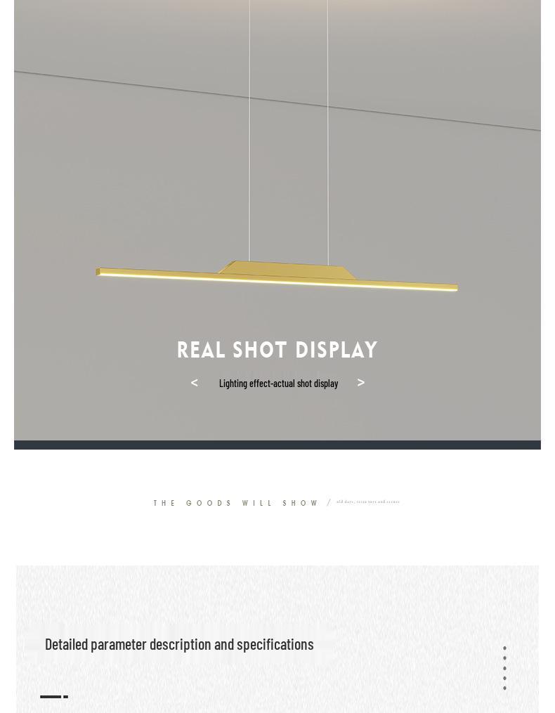 Nordic Minimalist LED Pendant Light - Sleek, Single-Line Design for Dining Room, Study, Bar, or Office.